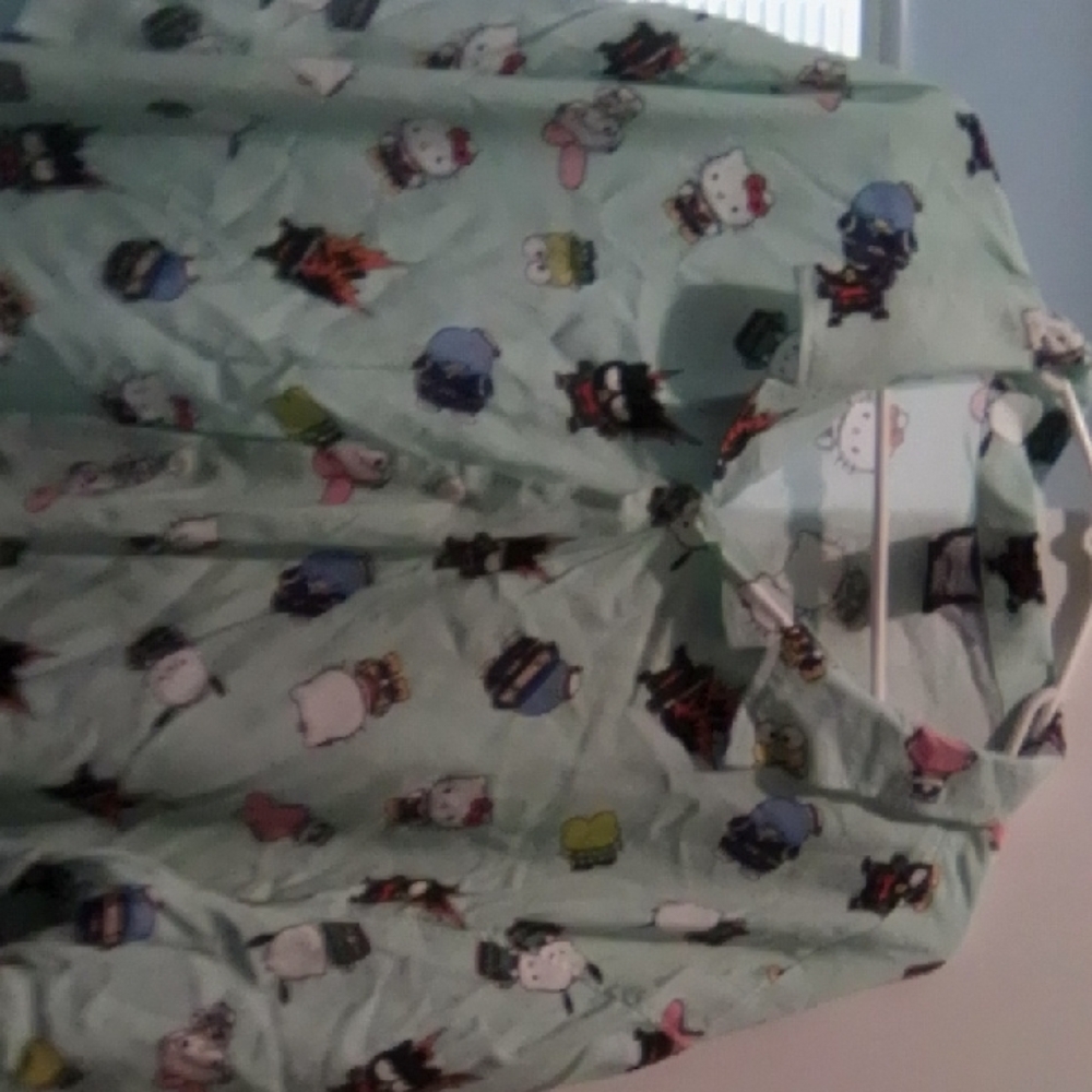 Mint Green Hello Kitty Print Shirt